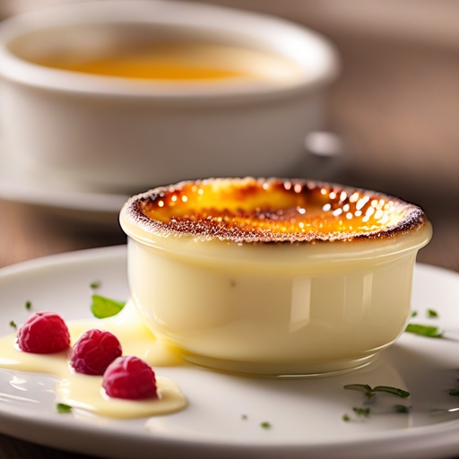 קרם ברולה צרפתי עם סוכר מקורמל ווניל אמיתי