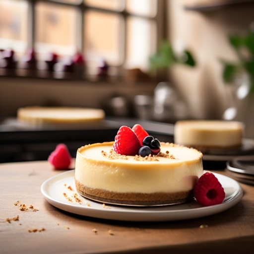 עוגת גבינה אפויה קלאסית עם תחתית ביסקוויטים פריכה