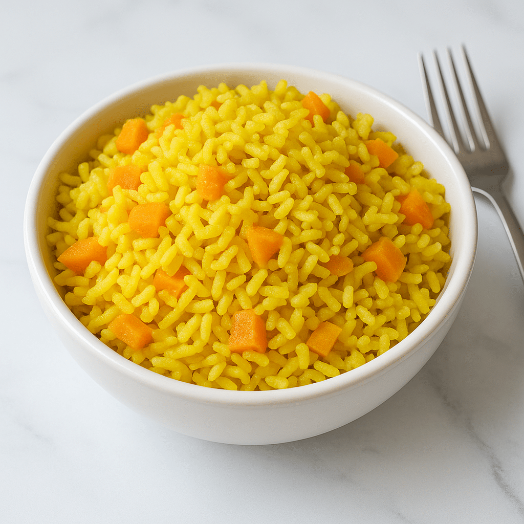 אורז מלא עם גזר ובצל