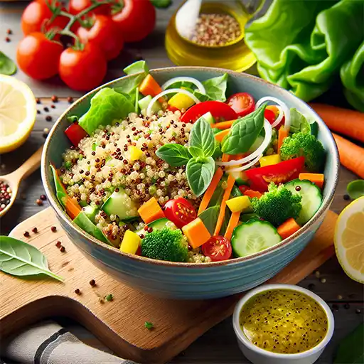 סלט קינואה צבעוני