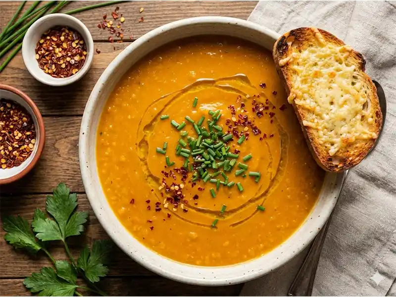 מרק עדשים כתומות הכי טוב בעולם