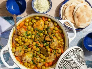 עוף עם זיתים מרוקאי