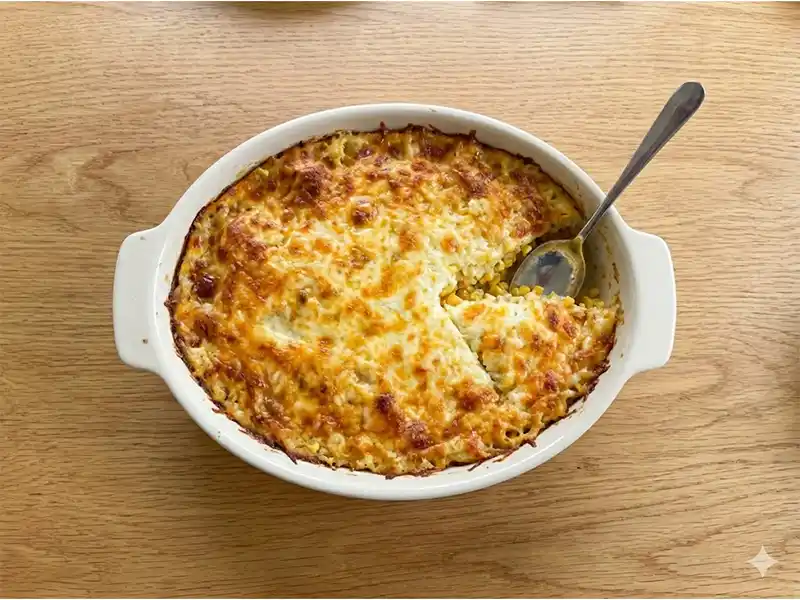 פשטידת תירס וגבינות עשירה